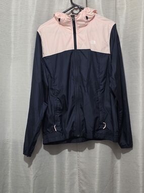 The North Face Women's Pink & Navy Windbreaker Jacket